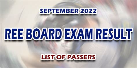ree exam result 2022